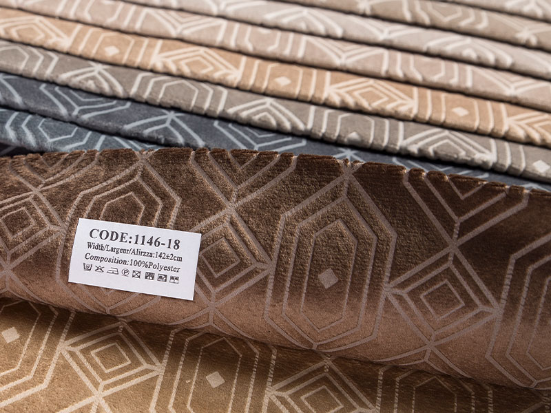 Velvet Bronzing Fabric pro pohovku