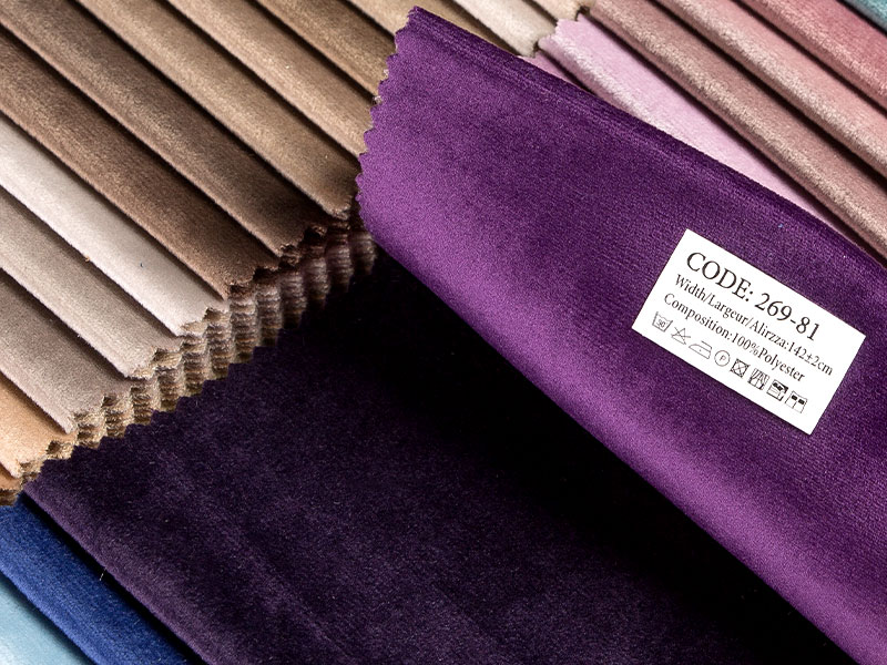 Barvená / laminovaná warp pletená holland samet fleece tkanina mdn269