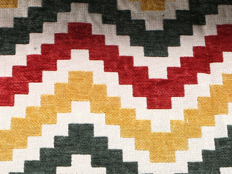 Čalounění Chenille Jacquard pro polštář na polštář na polštář.