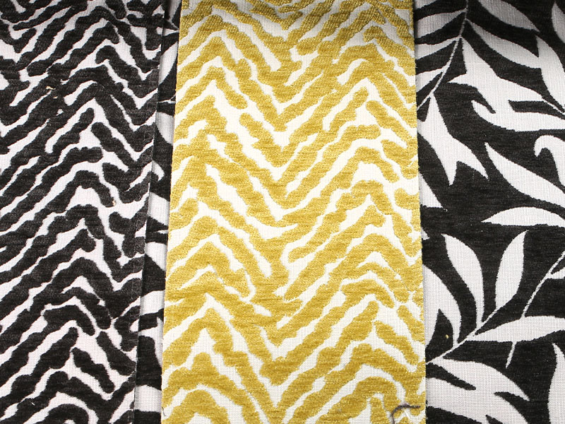 Květinový vzorec Jacquard Chenille Curtain Sofa Opholstery Fabric mdn975